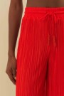 PANTALÓN PLISADO Rojo