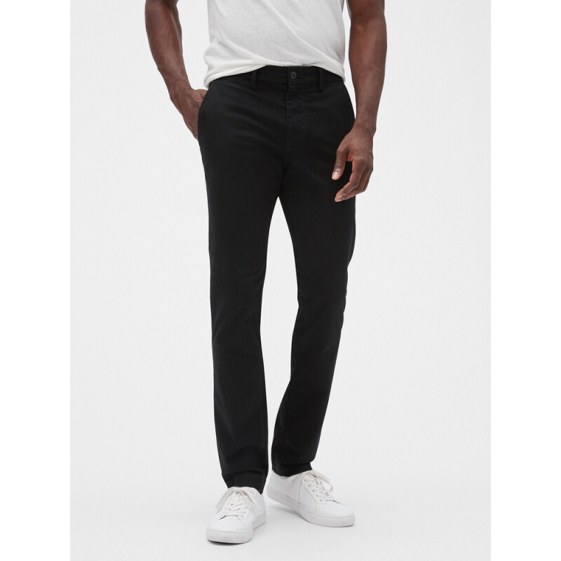 V-ESSENTIAL KHAKI SKINNY FIT TRUE BLACK
