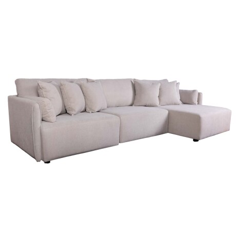SOFÁ C/CHAISE MÁS DE 4 CUERPOS TELA NATURAL-BEIGE AMALFI BEIGE