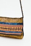 Cartera Mini Sequins Oro Viejo