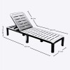 Reposera Reclinable Rimax Modelo Baru Mocca