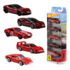 Hot Wheels Diecast Auto Ferrari Paquete de 5 autos Rosso Hot Wheels Diecast Auto Ferrari Paquete de 5 autos Rosso