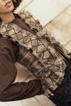 Dancing Queen top Verde / Camel