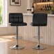 Set x2 Butaca regulable en altura con respaldo NEGRO