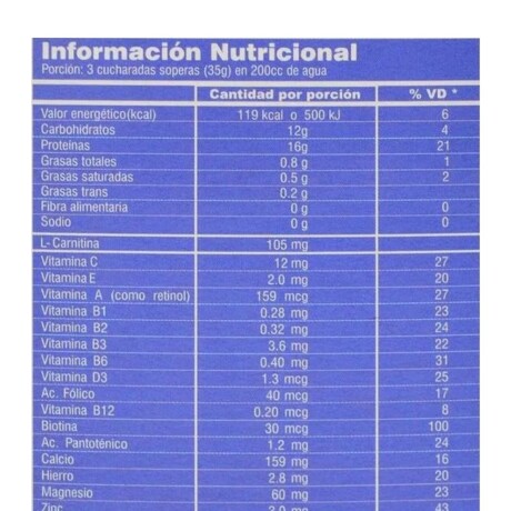 Whey Protein con Vitaminas 400g SYLAB Sabor Vainilla