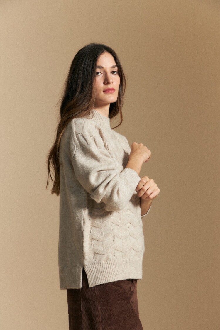 SWEATER MARE Tostado