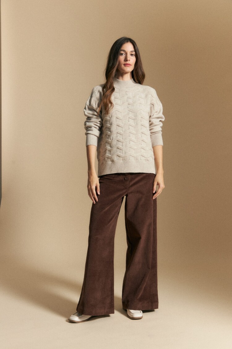 SWEATER MARE Tostado