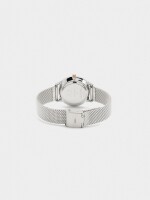 Reloj Bicolor Con Punto Metálico De Acero Inoxidable bicolor