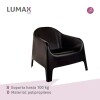 Silla Plastico Skarpo Jardin Liso Negro