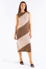MILA BICOLOR DRESS Fucsia
