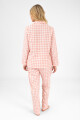 PIJAMA FLANNEL FLEECE PINK TILE ROSADO