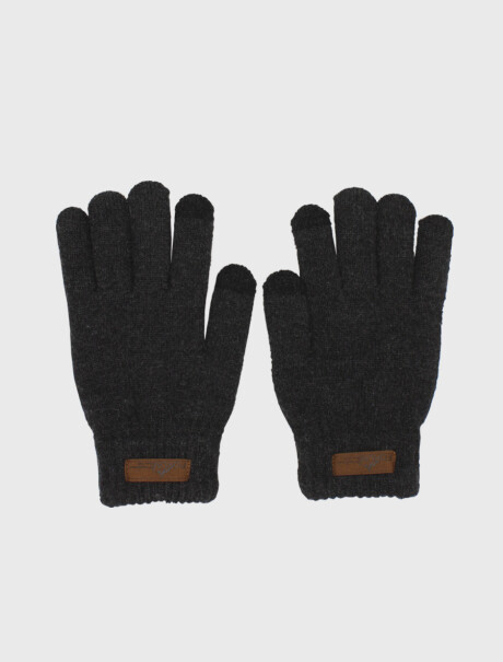 Guantes Tejidos Gris Oscuro