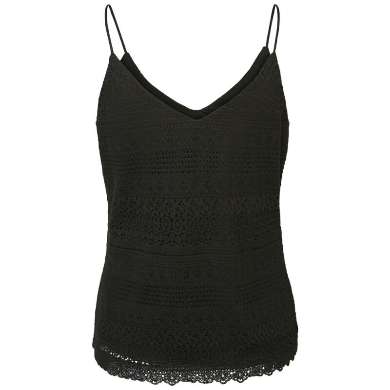 VMHONEY LACE SINGLET WVN GA BLACK