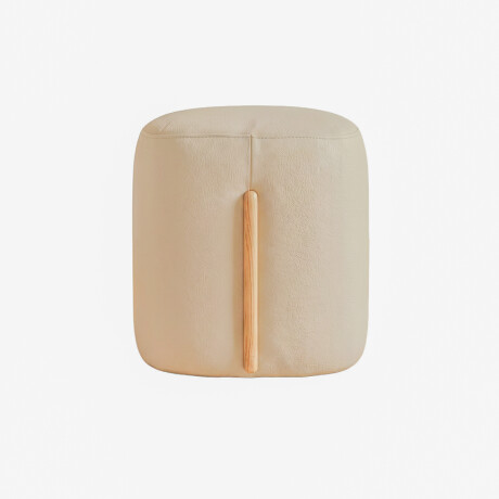 PUFF CUERO-100-NATURAL NATURAL-BEIGE MALTA ARENA