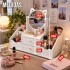 Organizador De Maquillaje Tocador Con Espejo y Cajones IMBACK Color Blanco Organizador De Maquillaje Tocador Con Espejo y Cajones IMBACK Color Blanco