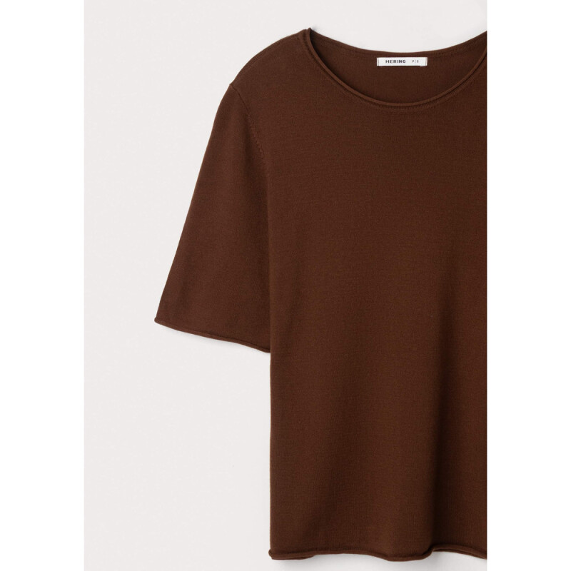BLUSA FEM MARROM ESCURO