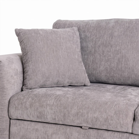 SOFÁ CAMA CHAISE/BAÚL TELA GRIS BRISTOL