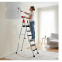Escalera De Acero Plegable 5+1 Con Plataforma Zln1666 ESCALERA 5 ESCALONES ZILAN ZLN1666