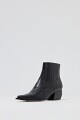 Bota de cuero Texi croco negro