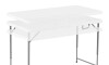 Mesa Plegable altura ajustable 120 cm Blanco Mesa Plegable altura ajustable 120 cm Blanco