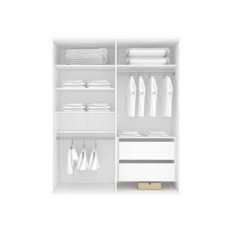 ROPERO PLACARD 2 PUERTAS MDF BLANCO SOUTH