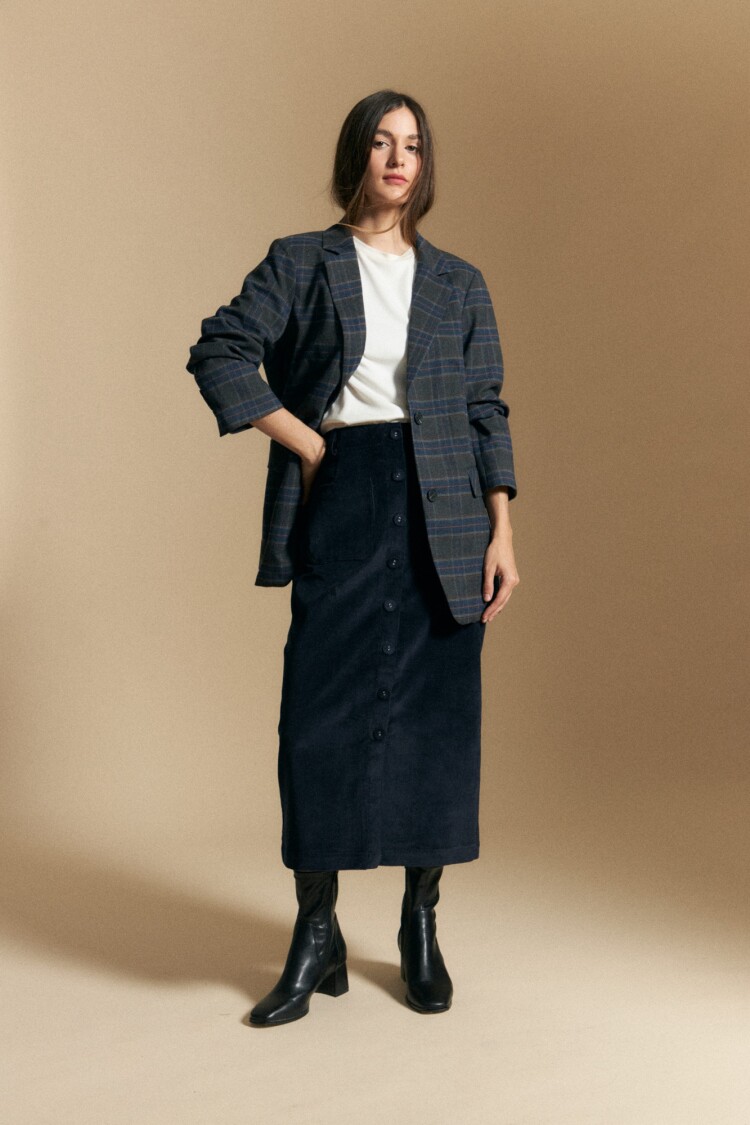 FALDA ALIX Azul Marino