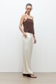 Pantalon recto crudo