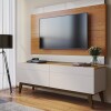 Rack para TV Stand Classic 1.4 - Linea Manhattan Natural/Blanco