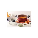 OLLA TRAMONTINA PARIS 26CM 6.3 LITROS BORDO
