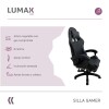 Silla Gamer Lumax Modelo ROM Negro