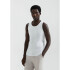 CAMISETA REGATA MASC BRANCO MESCLA