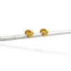 Caravanas mariposas de oro- Oro bajo - Zirconia- CA8257 conpiedra