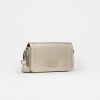 Bandolera The Flap Penny en efecto cuero saffiano Metalizado