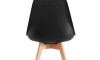 Silla de Comedor asiento Acolchonado - Eames Negro
