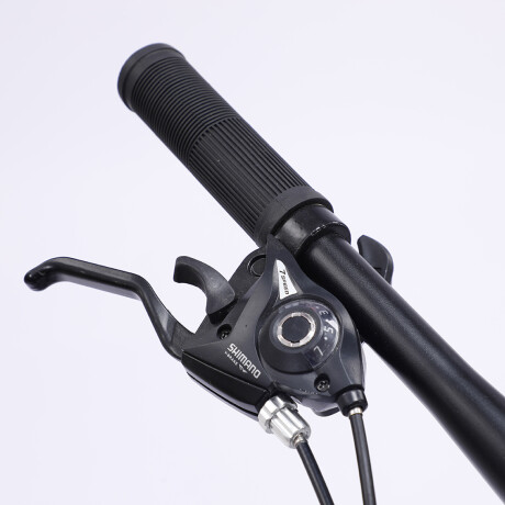 BICICLETA MONTAÑA RODADO 29 CON AMORTIGUADORES Y COMPONENTES SHIMANO - 21 CAMBIOS GRIS NARANJA