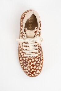 Zapatilla Pelo Animal Print Deer Ocre