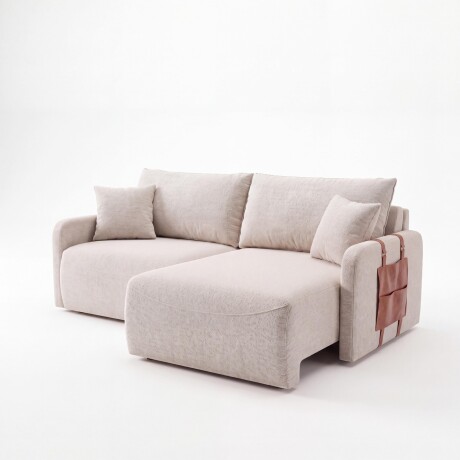SILLÓN SOFÁ LIVING 2 CUERPOS RETRACTIL AJUSTABLE EXTENSIBLE BEIGE
