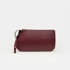 Porta cosmeticos Katy en cuero graneado Bordeaux