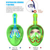 Máscara de snorkel infantil Verde