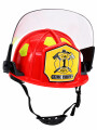 CASCO PARA BOMBERO ROJO