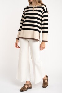 Sweater Rayado Negro