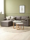Mesas nido SVENSTRUP Ø60/50 blanco/roble Mesas nido SVENSTRUP Ø60/50 blanco/roble
