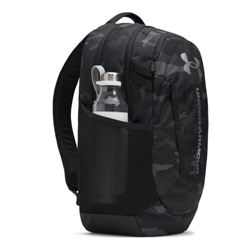 UA Hustle 6.0 Backpack-GRY BLK-007