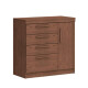 Cómoda Lille 3 Cajones 1 Puerta con Zapatero Macadamia | 93,8 x 92,5 cm Cómoda Lille 3 Cajones 1 Puerta con Zapatero Macadamia | 93,8 x 92,5 cm