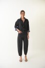 JEAN SLOUCHY LEATHER Negro