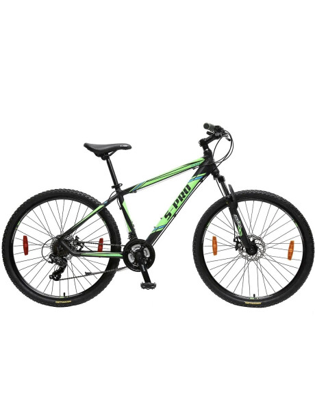 Bicicleta montaña S-PRO VX rodado 27.5 shimano 21 cambios y frenos de disco Verde