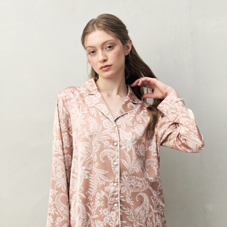 CAMISA GINGER PRINTED Tostado