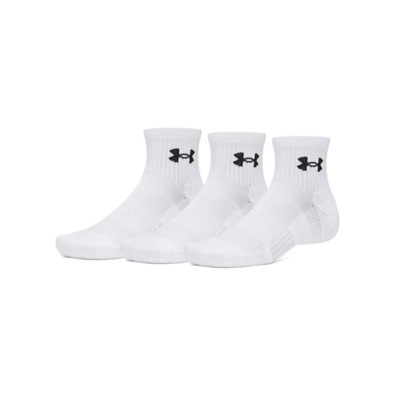 UA Performance Cotton 3p Qtr-WHT WHT-100