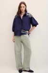 CAMISA LOUISE FLOWERS Azul