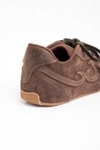 Zapatilla Combinada Chocolate